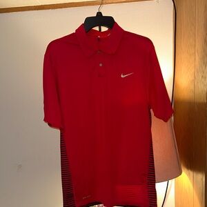 Nike Men's Red Polo Shirt